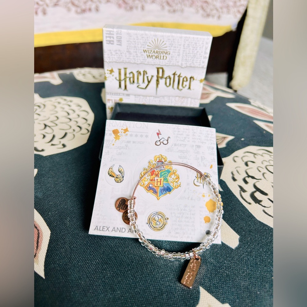 Alex and Ani Harry Potter Beaded Charm Bracelet Rose Gold NIB - Picture 3 of 10